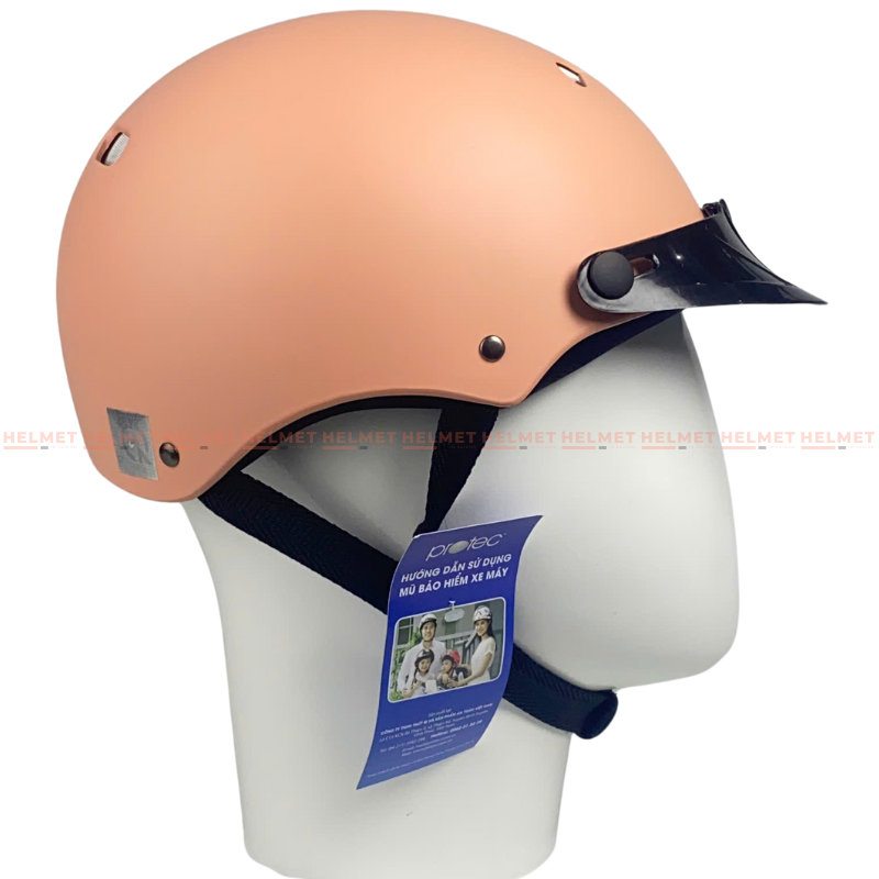 Mũ bảo hiểm 1/2 đầu PROTEC Kitty an toàn, gọn nhẹ - Có khe thông gió, chống va đập - MBH nửa đầu