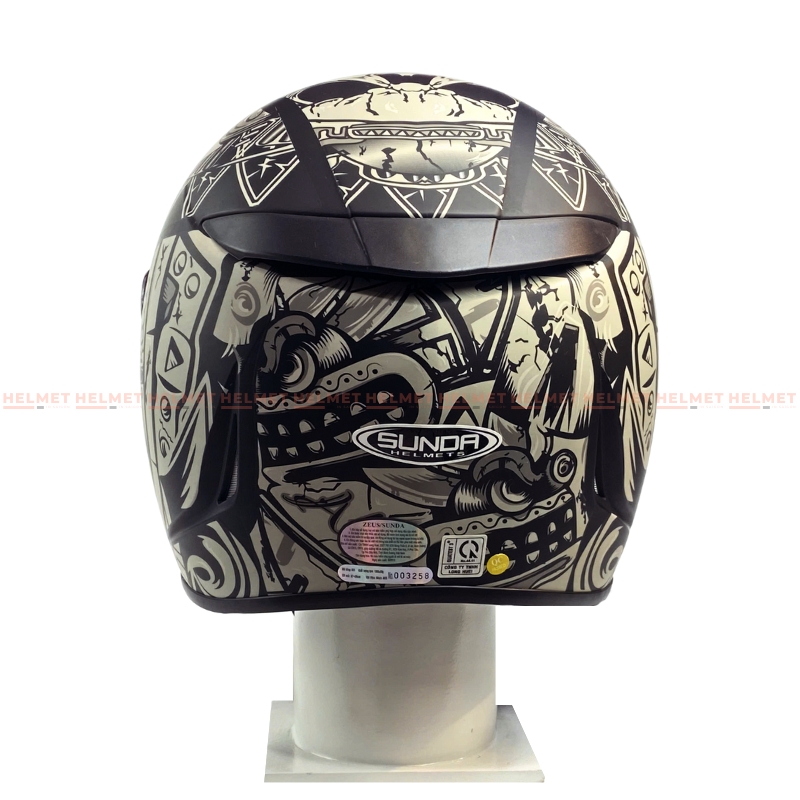 Mũ bảo hiểm fullface 1 kính SUNDA 822 - MBH phượt, biker, thoáng khí, êm dày, thiết kế tinh tế, cá tính