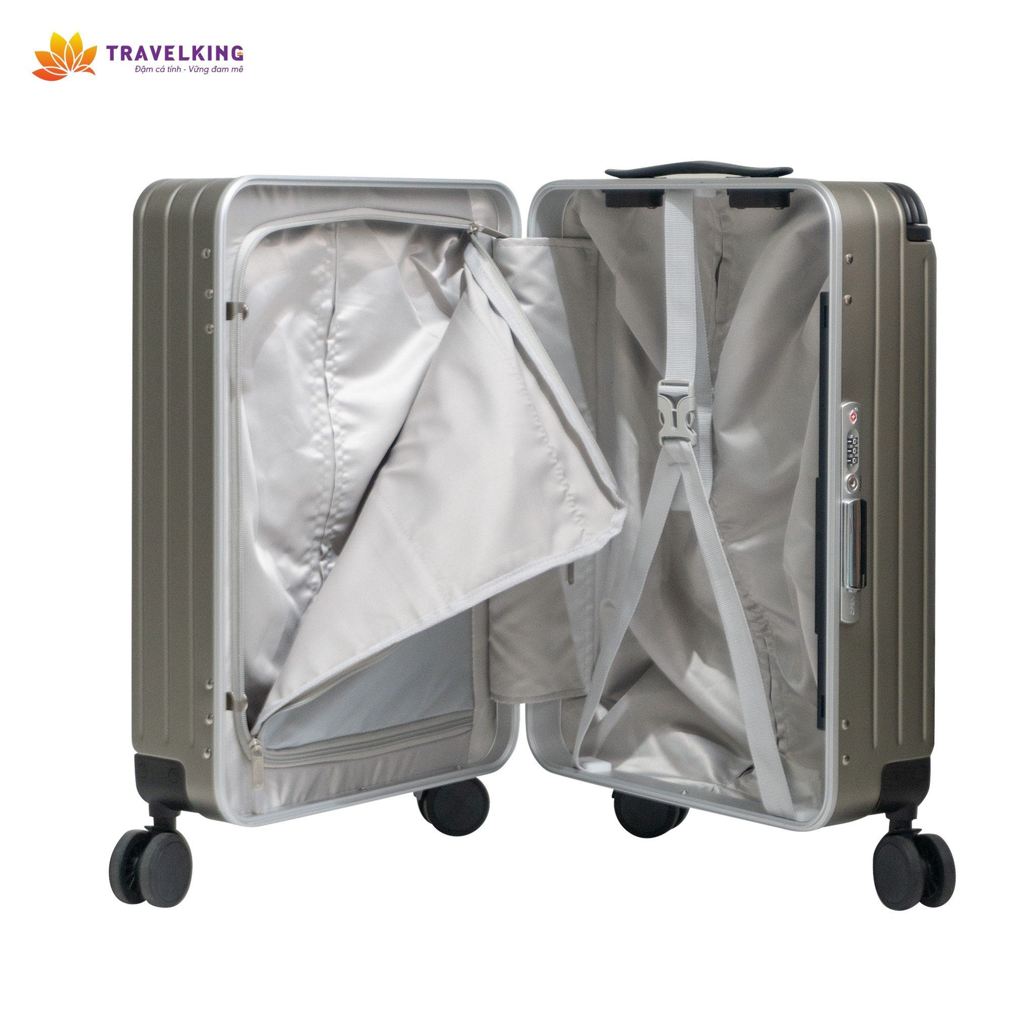 Vali Khung Nhôm Doanh Nhân 20 inch HÙNG PHÁT Travelking 8082