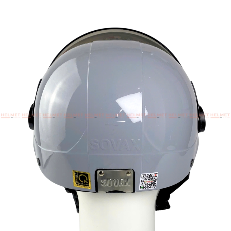 Mũ bảo hiểm 1/2 đầu có kính SOVAX S01K - MBH nửa đầu kính ngoài an toàn, gọn nhẹ, nhiều màu, che nắng gió