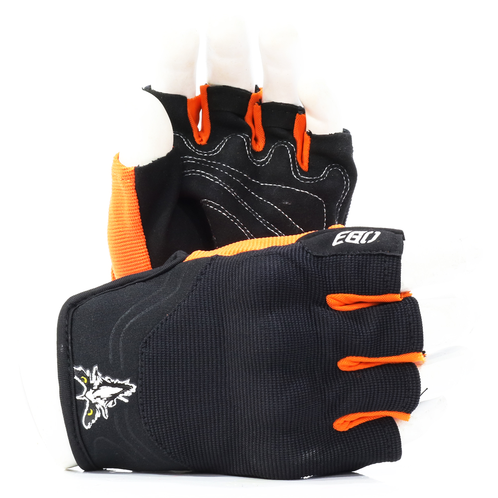 Găng tay bảo hộ nam nữ EGO EMG-1 ngắn ngón gù - Bao tay hở ngón giảm độ ma sát bàn tay, độ rung tay cầm