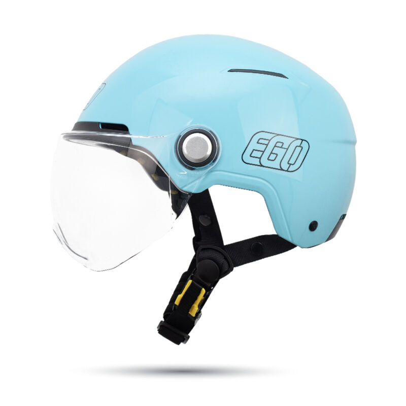 Mũ bảo hiểm 1/2 đầu EGO E-22 có kính - MBH nửa đầu cứng cáp, thoáng khí, có núm tăng chỉnh size linh hoạt