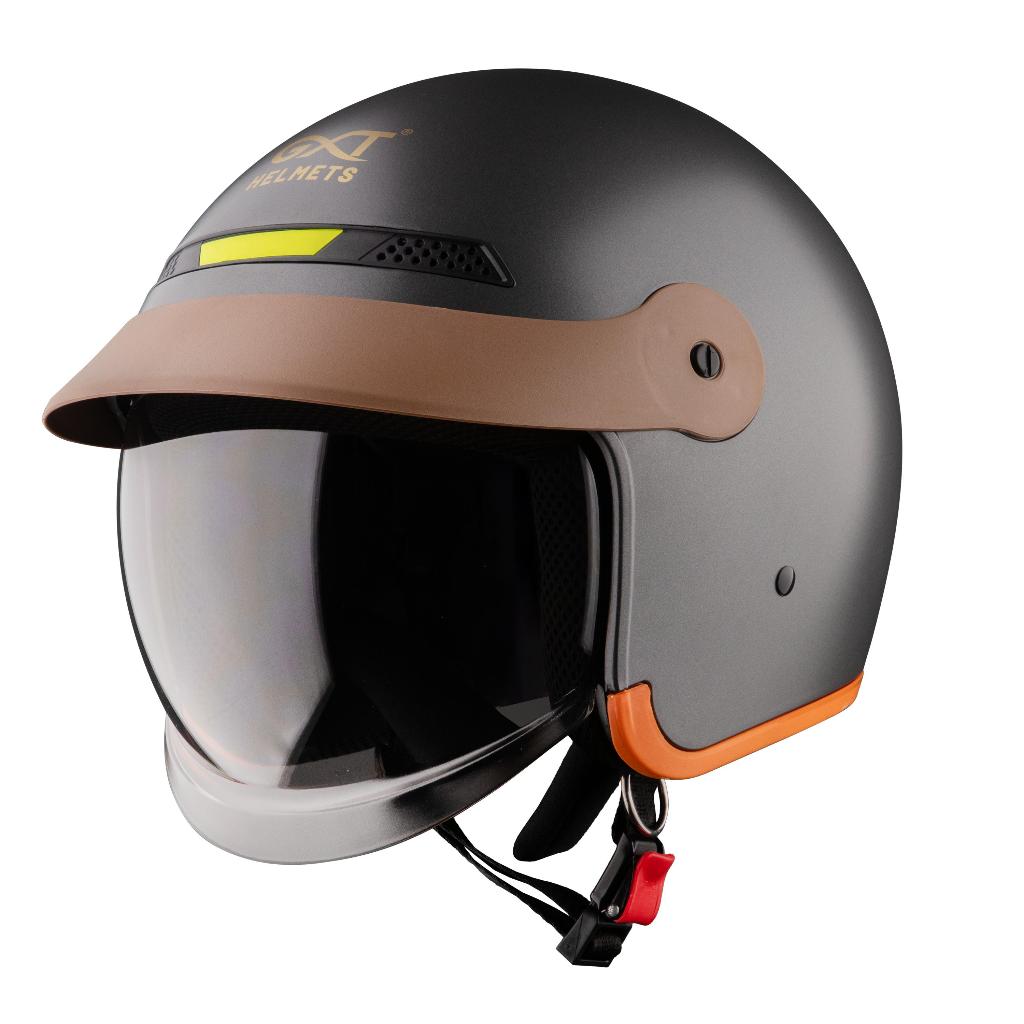 Mũ bảo hiểm 3/4 đầu GXT 139 kính âm - MBH chuẩn an toàn, tích hợp dải phản quang, phong cách retro, cá tính