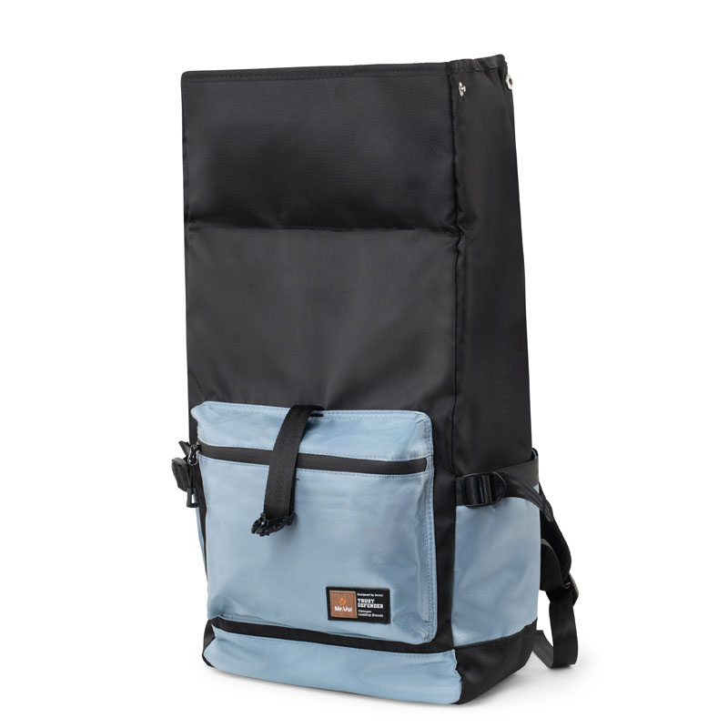 Balo teen MR VUI 1028 laptop 14 inch nắp gập dành cho học sinh sinh viên - Tối giản, vải dày dặn trượt nước