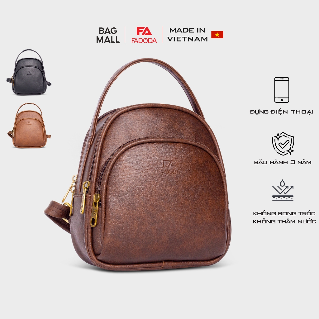 Balo da nữ mini Hàn Quốc FADODA FBA8 đi chơi, dạo phố