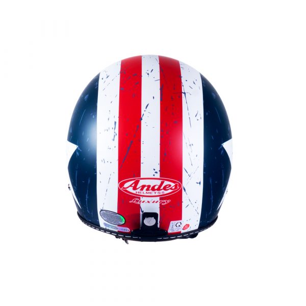 Mũ Bảo Hiểm Andes 3/4 Đầu Luxury 382DB-Tem Nhám-K72