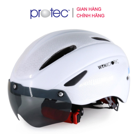 Nón Bảo Hiểm Xe Đạp Có Kính Thể Thao PROTEC WIN 001