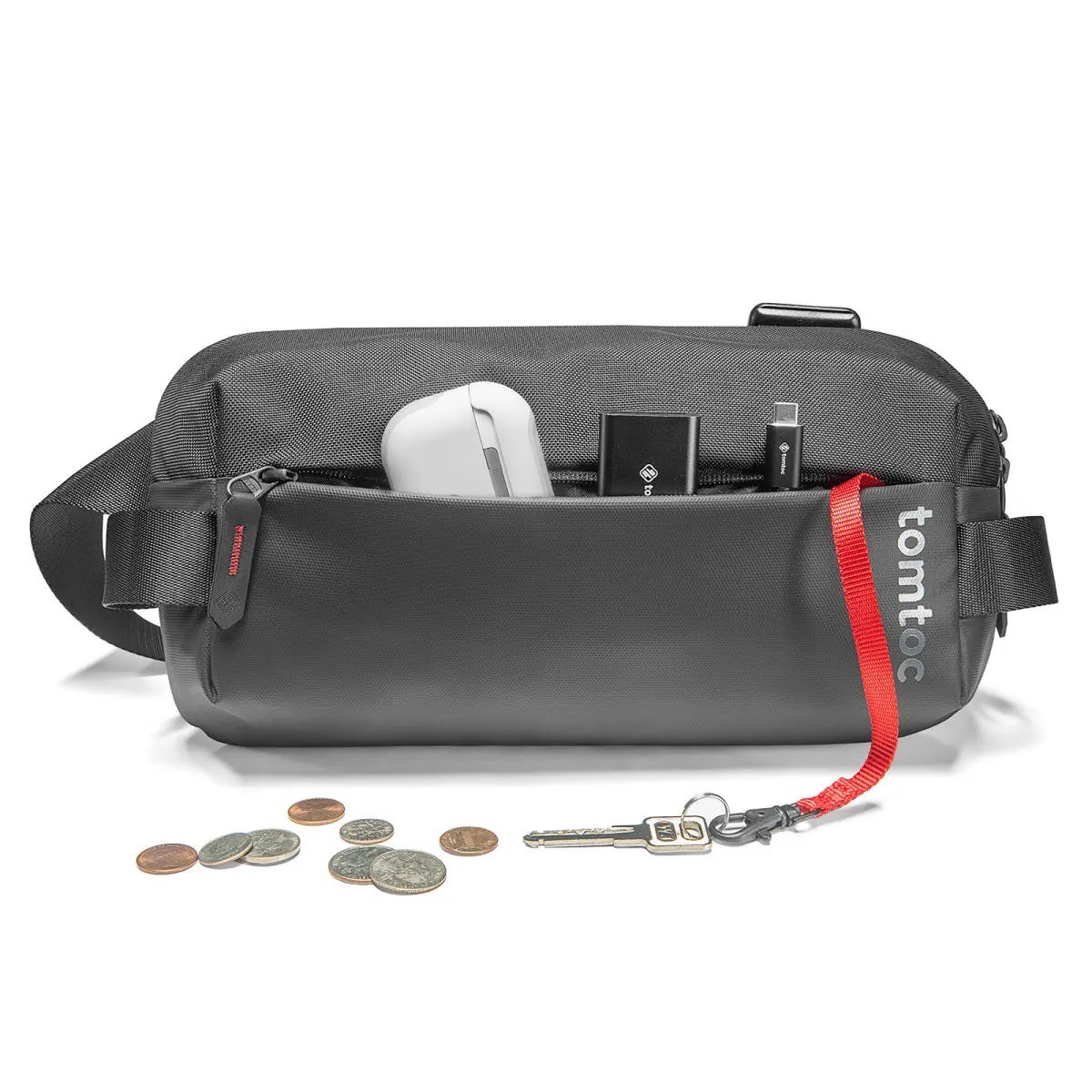 Túi Đeo Chéo TOMTOC Lightweight Codura Sling Bag T21S1D1 Black