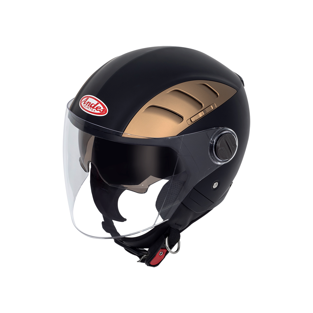 Mũ Bảo Hiểm Andes 3/4 Đầu Có 2 Kính 3S219C-Nhám