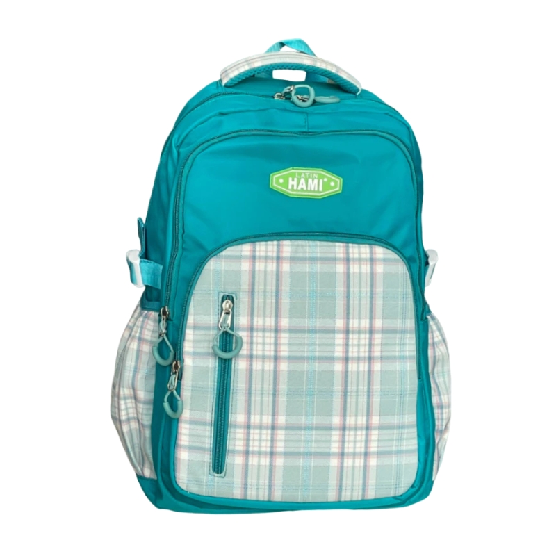 Balo teen HAMI 3318 nhiều ngăn cho học sinh, sinh viên - Dễ thương, trượt nước, có dây nén, đai gài vali