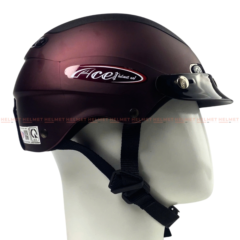 Mũ bảo hiểm 1/2 đầu GRS A102 - MBH nửa đầu gọn nhẹ chuẩn an toàn, chịu va đập mạnh, thoáng khí