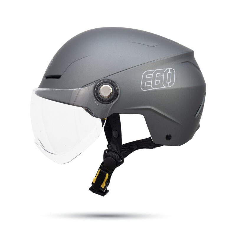 Mũ bảo hiểm 1/2 đầu EGO E-23 có kính vòng đầu lớn - MBH nửa đầu thoáng khí, an toàn, có núm điều chỉnh size