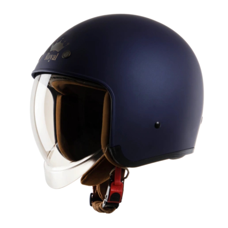 Mũ bảo hiểm 3/4 đầu kính âm ROYAL M139 trơn - MBH giấu kính unisex chuẩn an toàn, chịu va đập mạnh