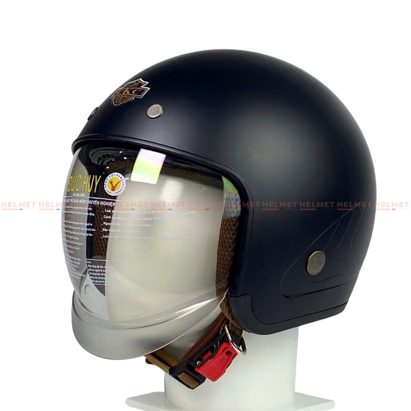 Mũ bảo hiểm 3/4 đầu kính âm CKC 709 - MBH giấu kính ĐỨC HUY unisex hiện đại chuẩn an toàn, chịu va đập mạnh