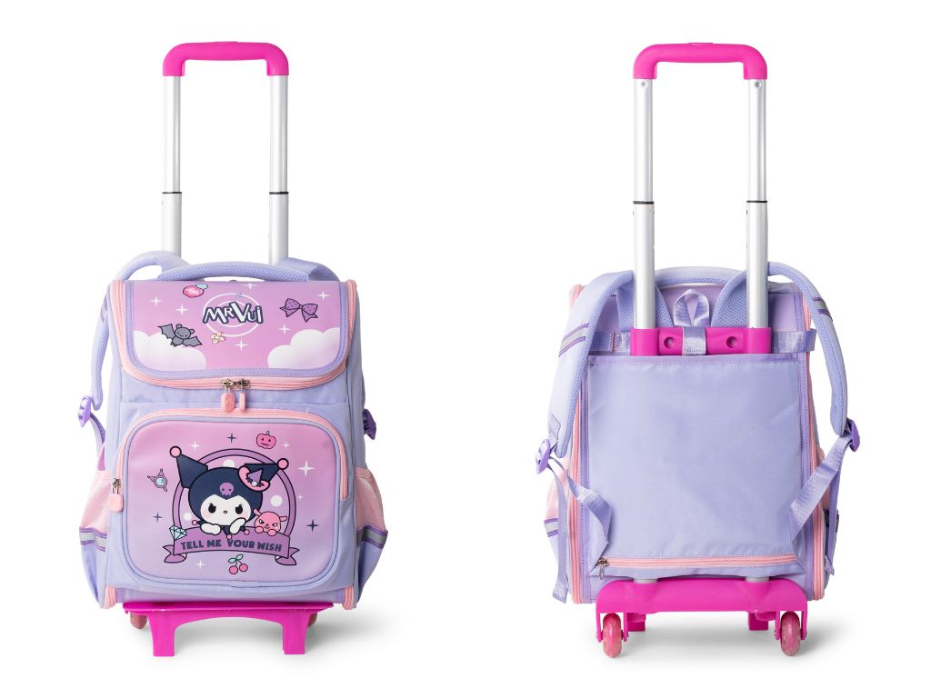 Balo cần kéo MR VUI 1013 cho bé trai bé gái học sinh Tiểu học lớp 3 4 5 - Tháo rời 2 in 1, chống thấm nước