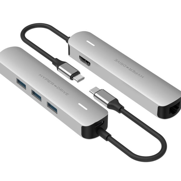 Cổng Chuyển Hyperdrive 4K Hdmi 6-In-1 Usb-C Hub For Macbook, Ipad,Pc & Usb-C Devices HD233B