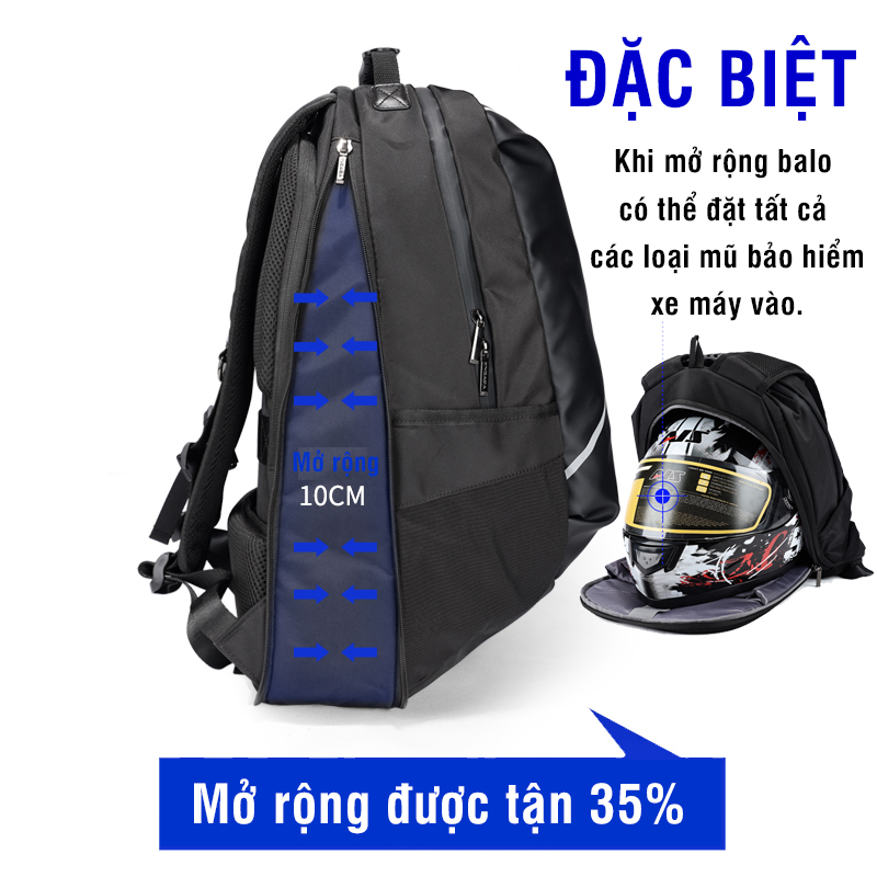 Balo laptop 15.6 inch phượt đa năng cao cấp REEYEE RY118B