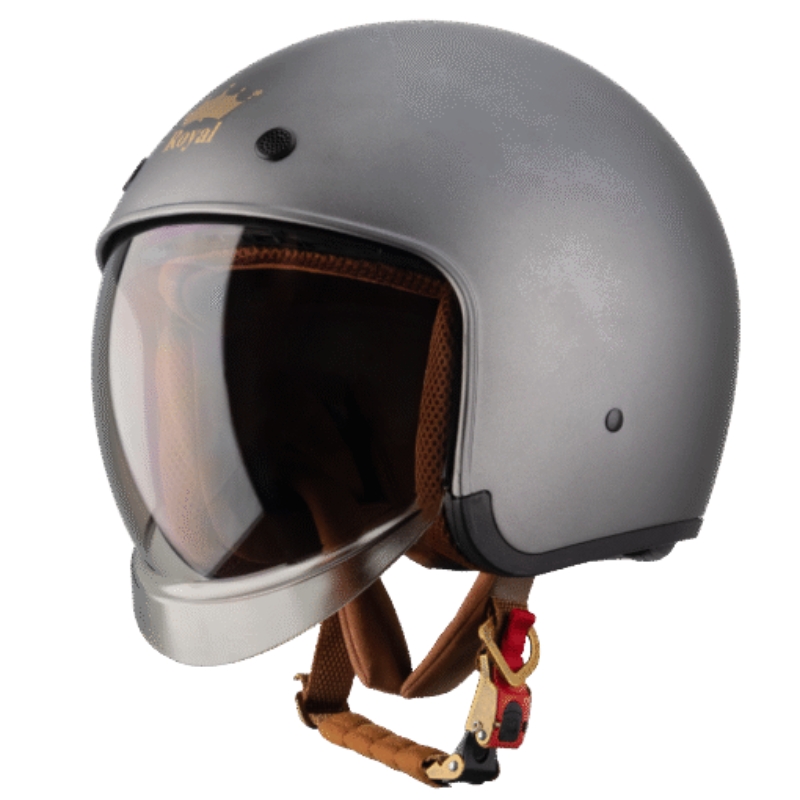 Mũ bảo hiểm 3/4 đầu kính âm ROYAL M139 trơn - MBH giấu kính unisex chuẩn an toàn, chịu va đập mạnh