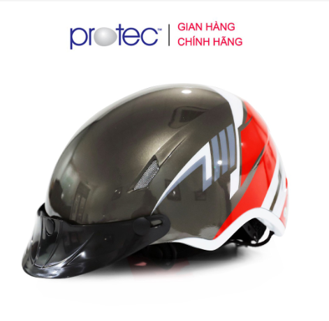 Mũ bảo hiểm thời trang siêu nhẹ Protec IM01, nặng chỉ 415g, mẫu mới, an toàn gấp bội