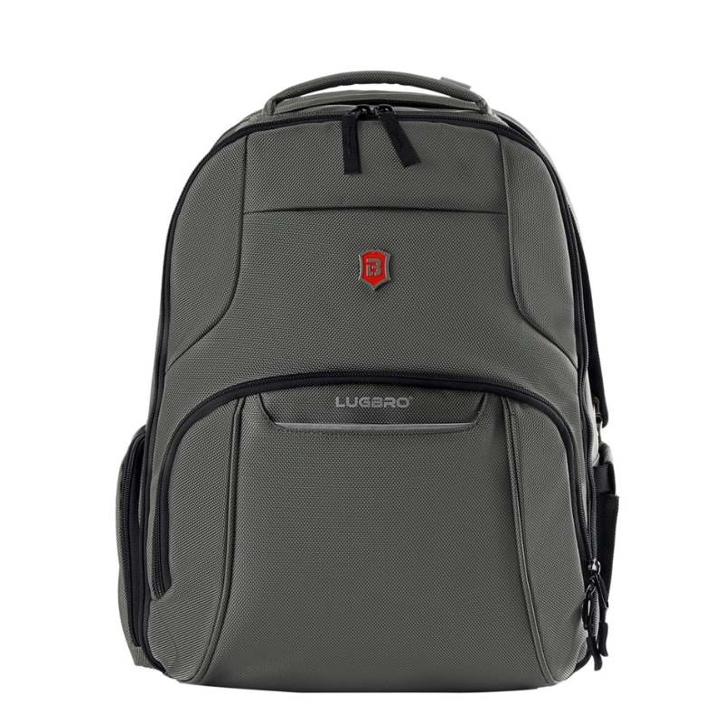 Balo laptop 17 inch LUGBRO Jamboree - Sức chứa lớn, nhiều ngăn, vải trượt nước, đai gài vali, cổng dây sạc