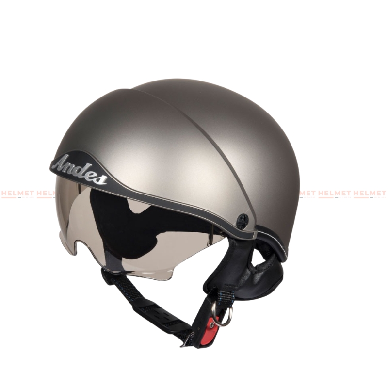 Mũ bảo hiểm 1/2 đầu kính âm ANDES 3S139 - MBH nửa đầu giấu kính cứng cáp, chịu va đập mạnh