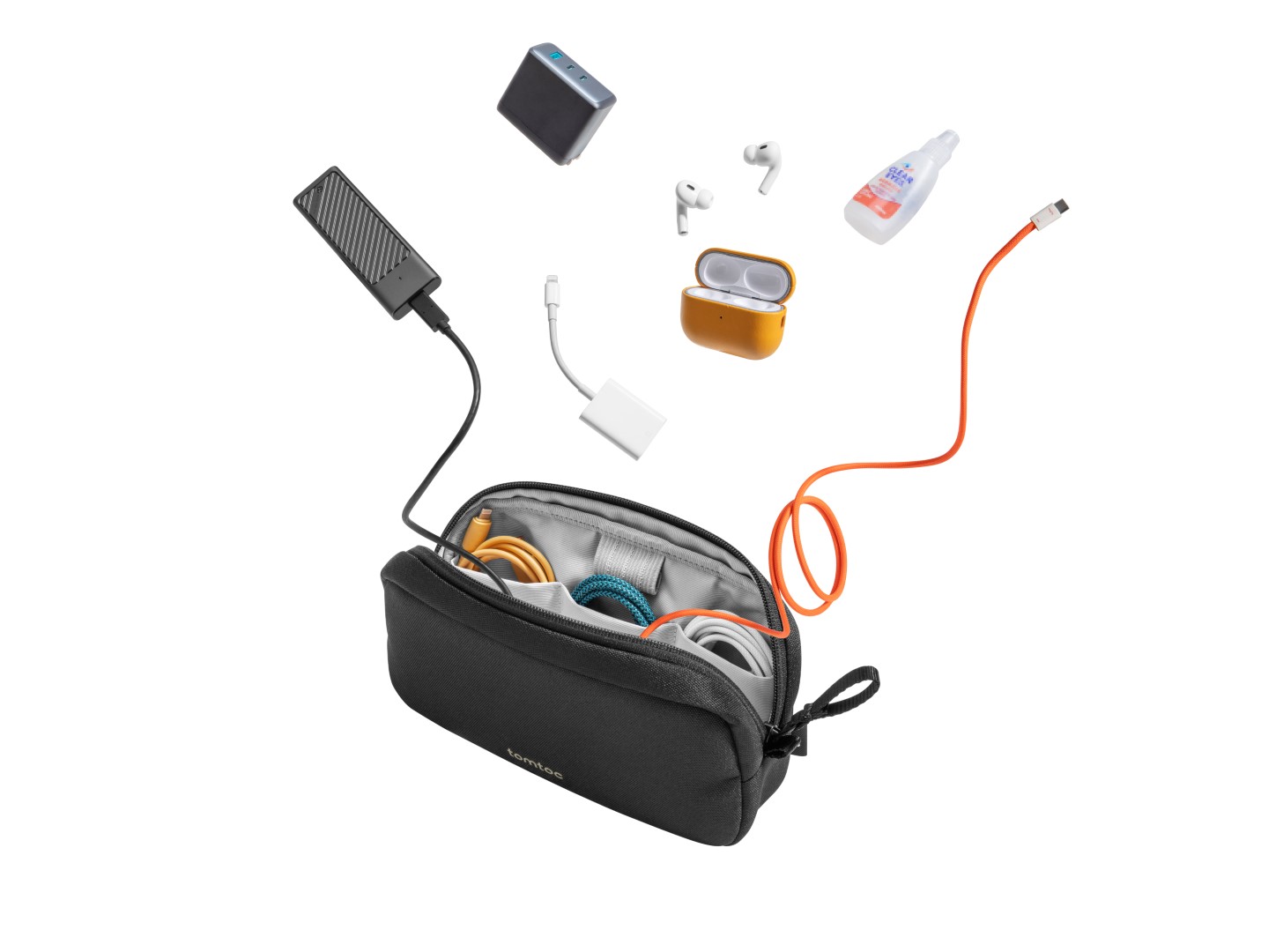 Túi Đựng Phụ Kiện Quốc Dân Tomtoc (USA) Light-T12 Electronic Accessory Pouch 1L – T12S1 - BH Dài Hạn