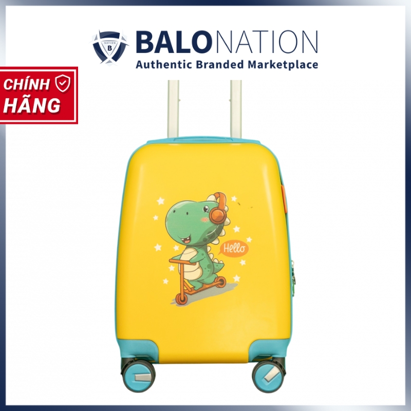 [CHÍNH HÃNG] Vali kéo nhựa trẻ em HÙNG PHÁT PIKA 876 - Đáng yêu, khoang chứa rộng, bánh xe xoay 360 độ, an toàn, bền bỉ
