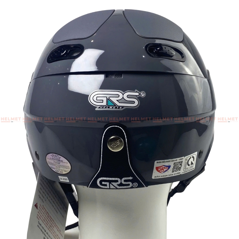 Mũ bảo hiểm 1/2 đầu GRS A102 - MBH nửa đầu gọn nhẹ chuẩn an toàn, chịu va đập mạnh, thoáng khí