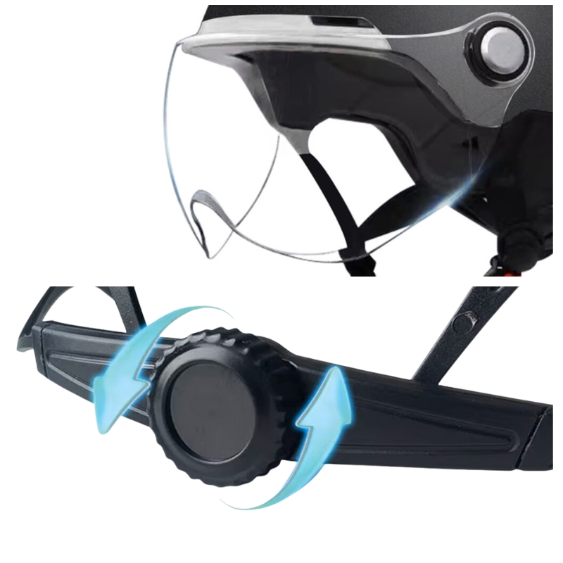 Mũ bảo hiểm 1/2 đầu EGO E-22 không kính - MBH nửa đầu cứng cáp, thoáng khí, có núm tăng chỉnh size linh hoạt