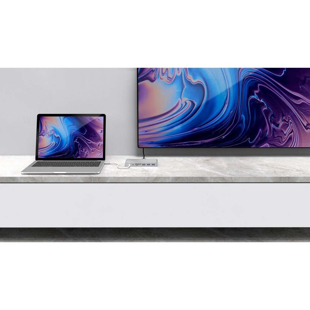 Cổng Chuyển Đổi HYPERDRIVE ULTIMATE 11 Cổng USB-C HUB Cho MacbookPro/Laptop/PC - GN30