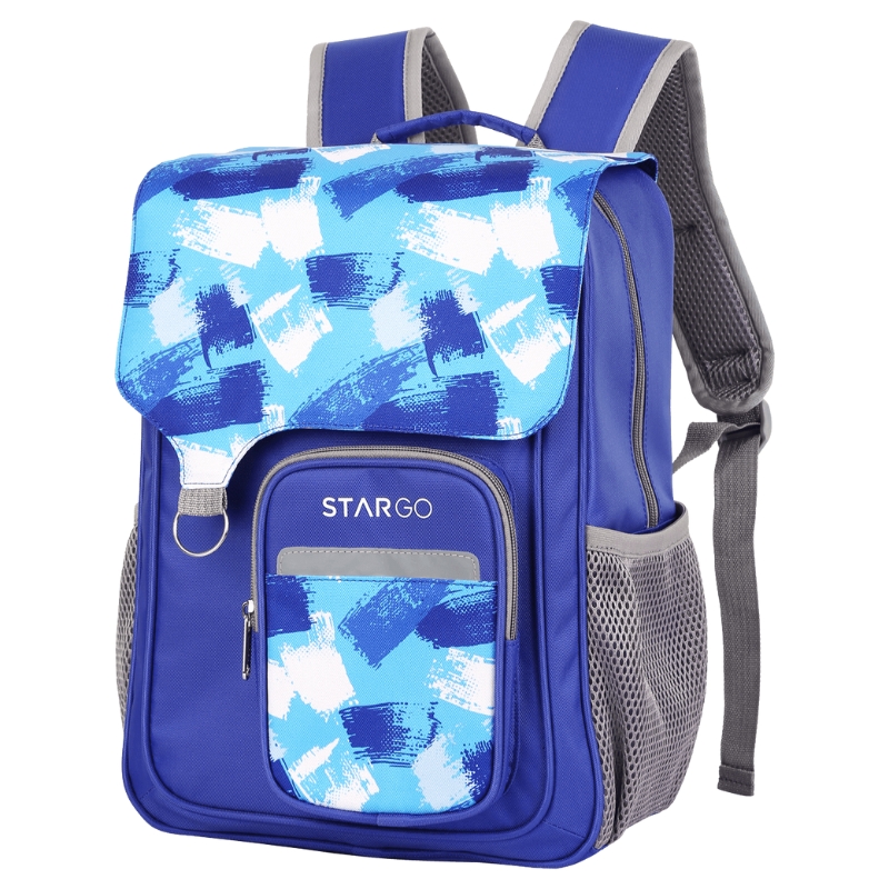 Balo học sinh STARGO Brili cho bé tiểu học lớp 3 4 5 - Nhẹ, chống gù, đai trợ lực, đứng form, đồ họa tươi sáng