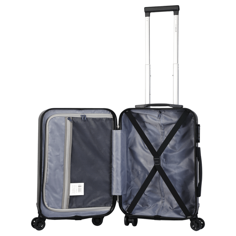 [CHÍNH HÃNG] Vali kéo nhựa STARGO Brillant size S xách tay cabin 20 inch, khóa 3 số, có móc treo, vách chống đổ, đai chữ X