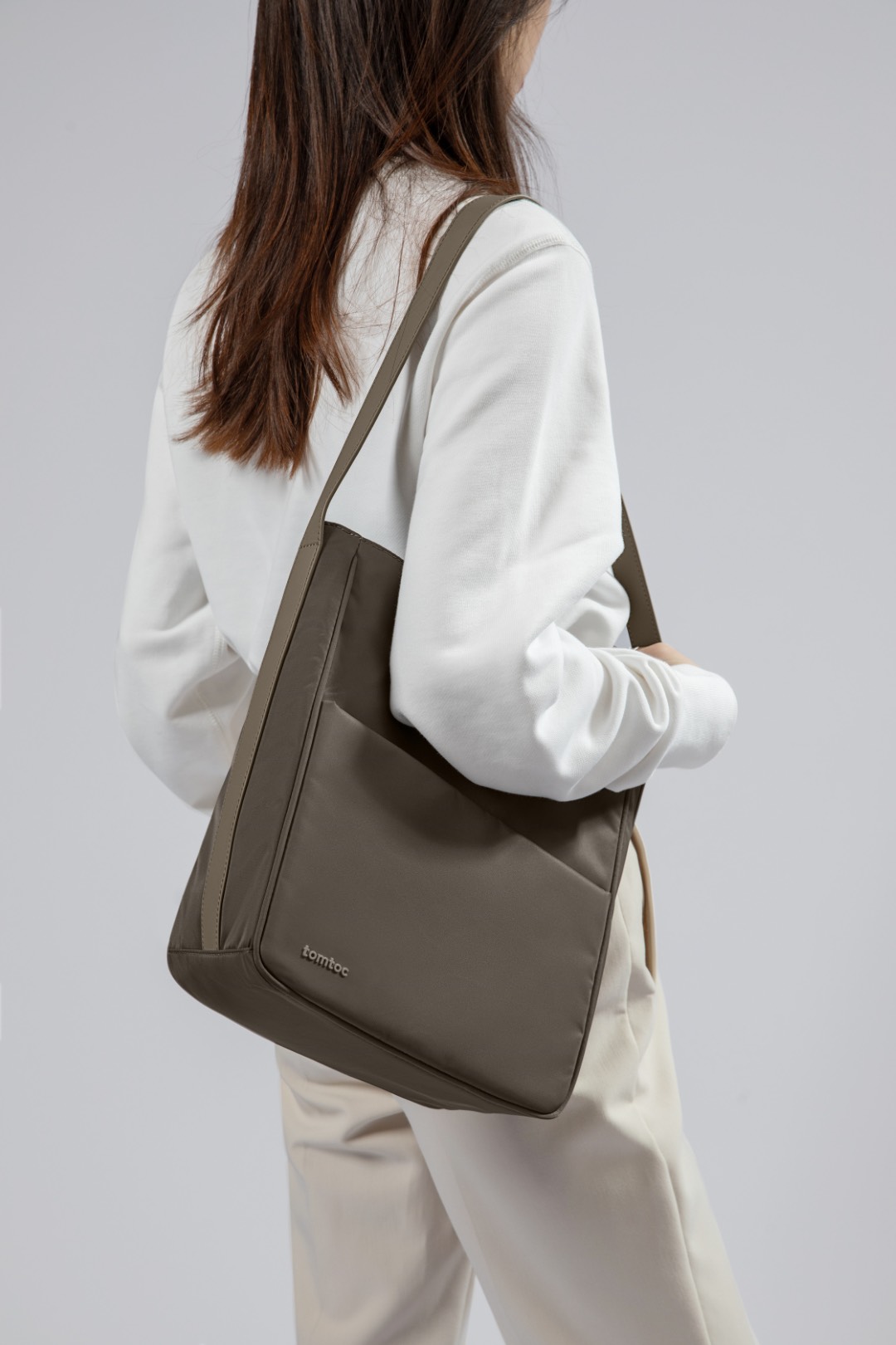 Túi Đeo Vai Kiêm Balo Laptop TOMTOC Slash Sling Bag Taupe 11 inch H63A1K1 / Ultrabook 13 14 inch H63C1K1