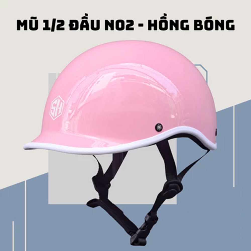 Mũ bảo hiểm 1/2 đầu Napoli N02 kiểu Nhật, Free Size cho vòng đầu 55-58cm - Hàng Chính Hãng