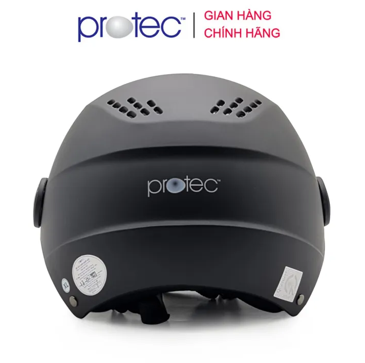 Mũ bảo hiểm 1/2 đầu Có Kính PROTEC VIC, size lớn, độ che phủ sâu hơn
