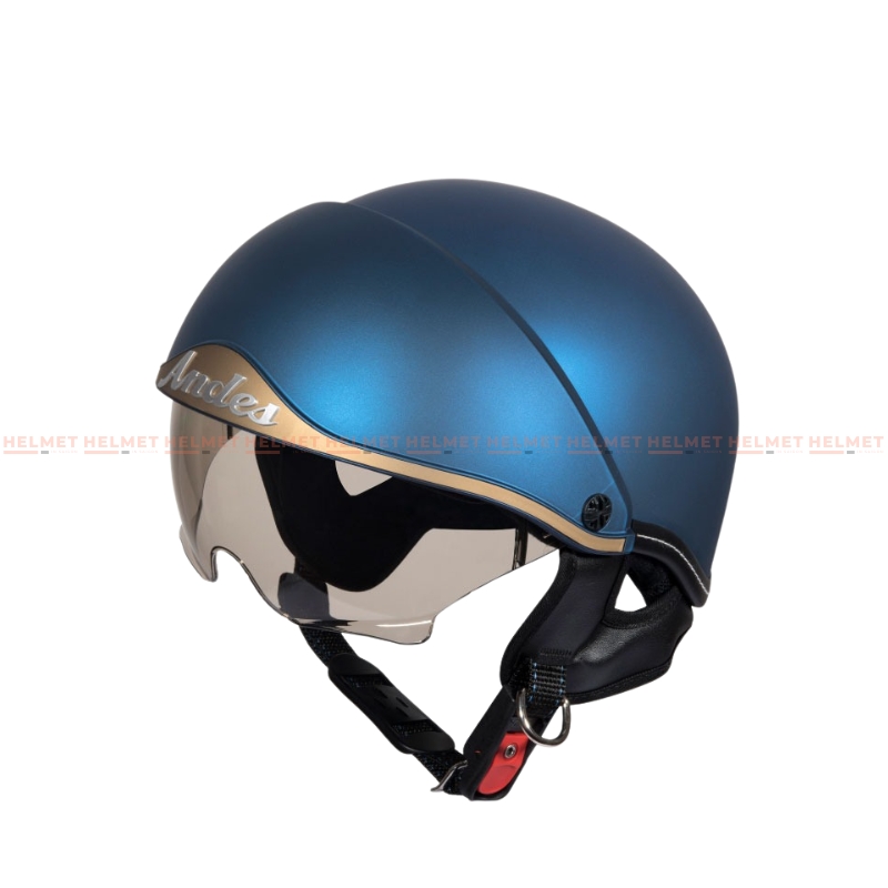 Mũ bảo hiểm 1/2 đầu kính âm ANDES 3S139 - MBH nửa đầu giấu kính cứng cáp, chịu va đập mạnh