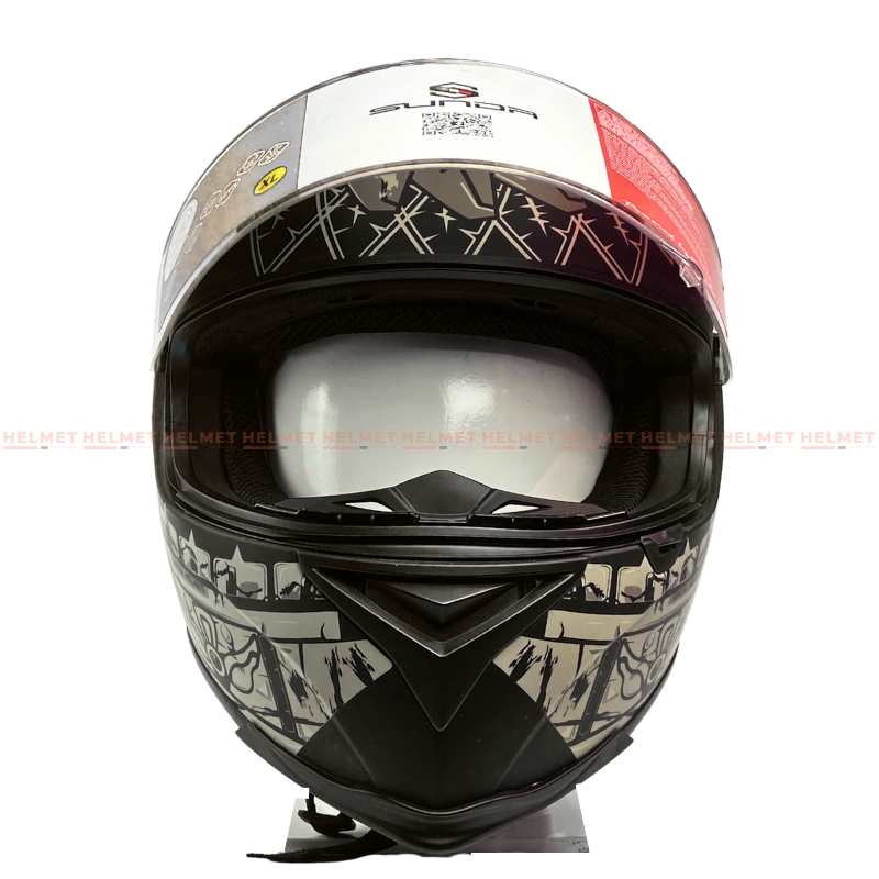 Mũ bảo hiểm fullface 1 kính SUNDA 822 - MBH phượt, biker, thoáng khí, êm dày, thiết kế tinh tế, cá tính