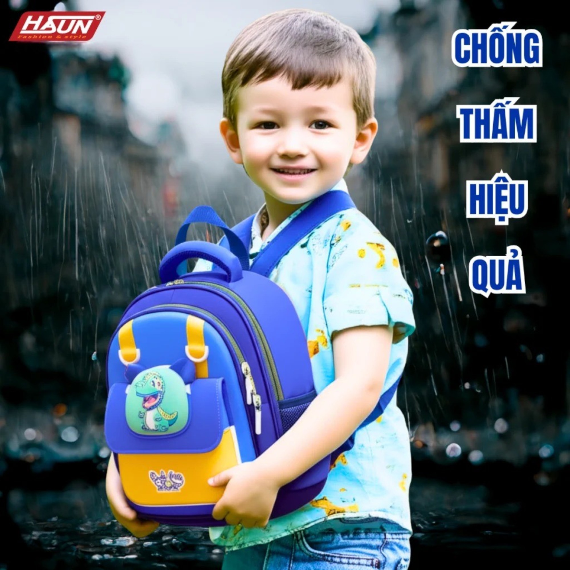 Balo mẫu giáo dành cho bé trai HASUN HS 2545