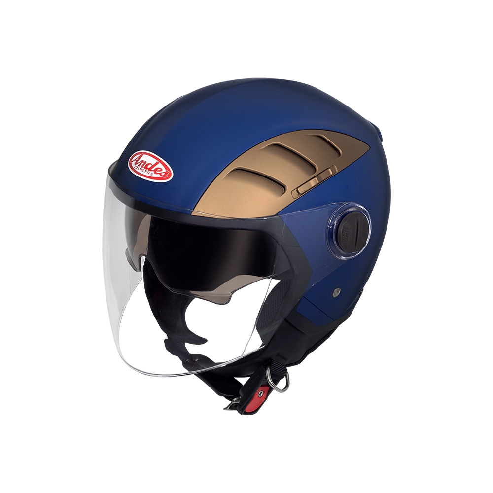 Mũ Bảo Hiểm Andes 3/4 Đầu Có 2 Kính 3S219C-Nhám