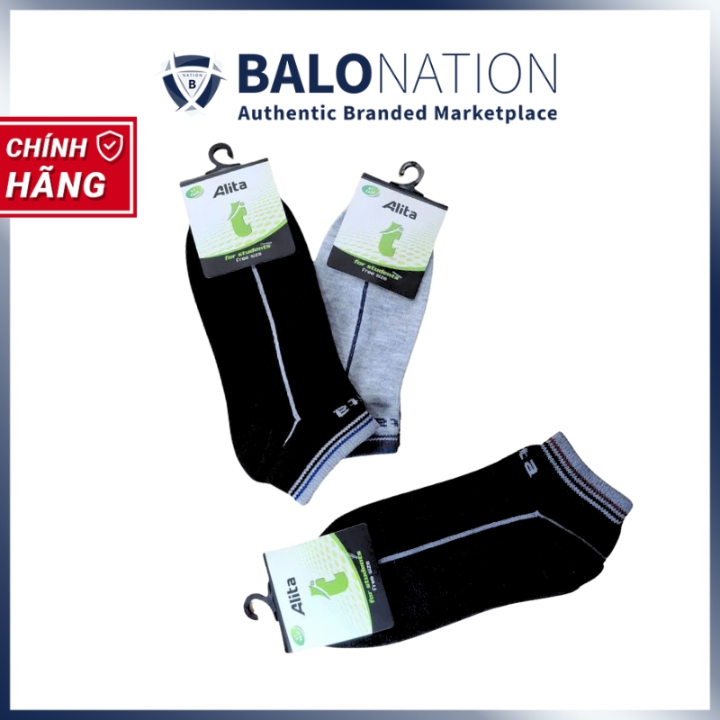 Vớ (tất) ATINTA học sinh / văn phòng cổ ngắn AL001 freesize nam nữ - Vớ cotton Nam Thành khử mùi hiệu quả