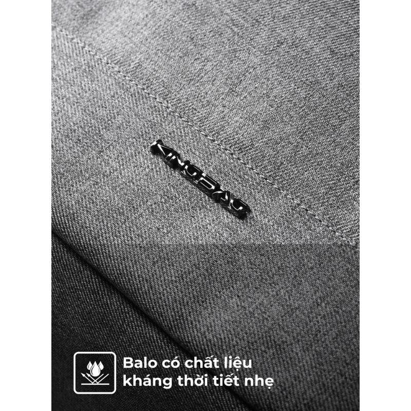 Balo laptop 15.6 inch KINGBAG Antony - Nhiều ngăn, nắp U zip, dung tích 20L, tối giản, gọn nhẹ, trượt nước