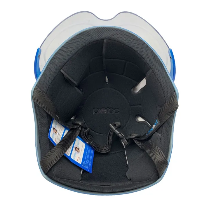 Mũ bảo hiểm 1/2 đầu Có Kính PROTEC VIC Độ che phủ sâu hơn