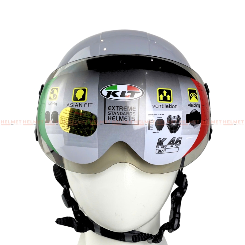 Mũ bảo hiểm 1/2 đầu có kính SOVAX S01K - MBH nửa đầu kính ngoài an toàn, gọn nhẹ, nhiều màu, che nắng gió