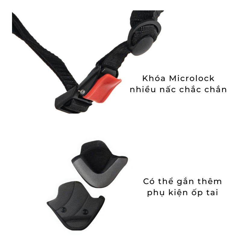 Mũ bảo hiểm 1/2 đầu EGO E-22 không kính - MBH nửa đầu cứng cáp, thoáng khí, có núm tăng chỉnh size linh hoạt