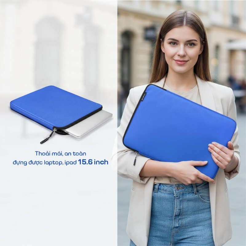 Túi chống sốc laptop 14 / 15.6 inch STARGO Lapcase mỏng nhẹ, tinh giản, đệm dày ôm sát máy - BH dài hạn