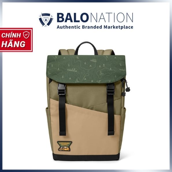 BALO LAPTOP 16 INCH TOMTOC (USA) SLASH FLIP RUCKSACK 18L GREEN T64M1T1GC / A64E1