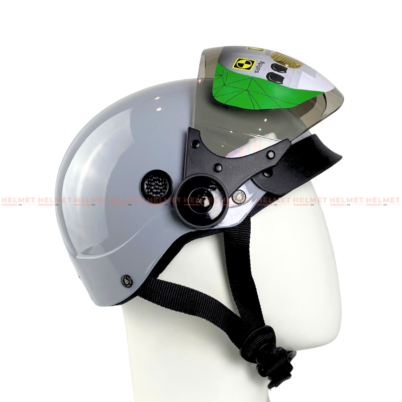 Mũ bảo hiểm 1/2 đầu có kính SOVAX S01K - MBH nửa đầu kính ngoài an toàn, gọn nhẹ, nhiều màu, che nắng gió
