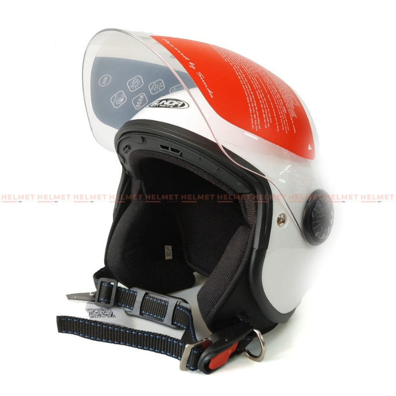 Mũ bảo hiểm 3/4 đầu SUNDA 228 có kính - MBH hiện đại, kính chắn nhiều nấc, chuẩn an toàn, chịu va đập mạnh