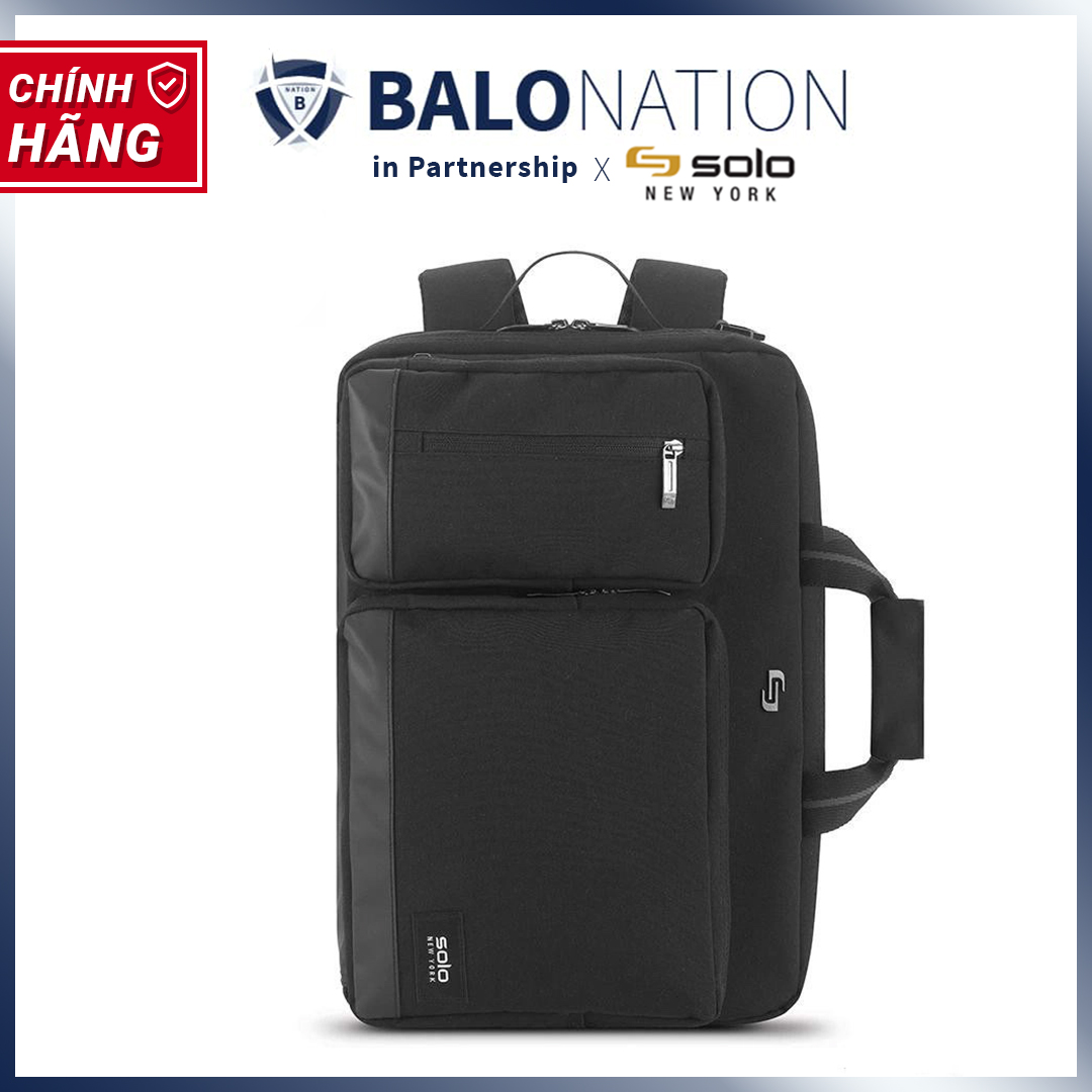 Balo / Túi Xách Laptop SOLO Downtown Duane Hybrid Black 15.6 inch