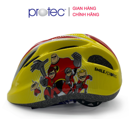 Mũ Bảo Hiểm Xe Đạp Trẻ Em PROTEC SMILE, Cho Bé Trai Từ 1-12 Tuổi, Họa Tiết Mạnh Mẽ Năng Động
